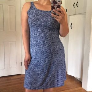 PFG Blue Mosaic Dress, size MD